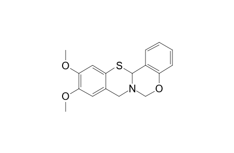 10,11-DIMETHOXY-6H,8H,13AH-[1,3]-BENZOXAZINO-[4,3-B]-[1,3]-BENZOTHIAZINE