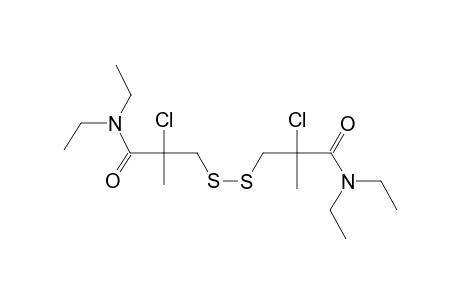 Di(propanamide)-3,3'-dithio, 2,2'-dichloro-2,2'-dimethyl-N,N,N',N'-tetraethyl-