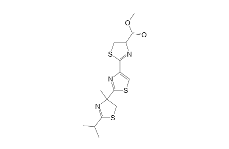 4-[(4'-(4''-METHOXYCARBONYL)-4'',5''-DIHYDROTHIAZOL-2''-YL)-THIAZOL-2'-YL]-4-METHYL-2-ISOPROPYL-4,5-DIHYDROTHIAZOLE;DIASTEREOMER-#1