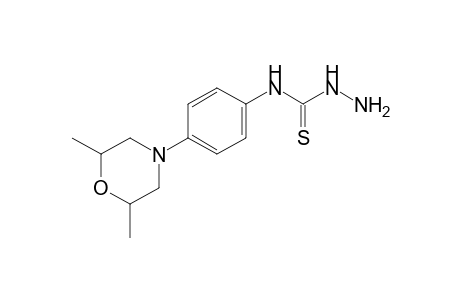 4-[p-(2,6-dimethylmorpholino)phenyl]-3-thiosemicarbazide