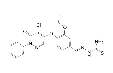 4-[(5-chloro-6-oxo-1-phenyl-1,6-dihydro-4-pyridazinyl)oxy]-3-ethoxybenzaldehyde thiosemicarbazone