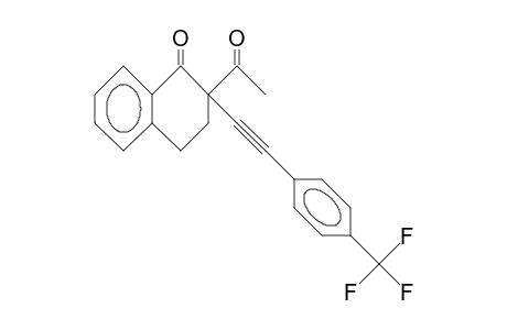 2-Acetyl-2-(4-trifluoromethyl-phenylethynyl)-3,4-dihydro-naphthalen-1(2H)-one