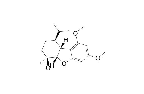 RAC-(1R,4R,4AR,9BS)-7,9-DIMETHOXY-4-METHYL-1-(1-METHYLETHYL)-1,2,3,4,4A,9B-HEXAHYDRODIBENZOFURAN-4-OL