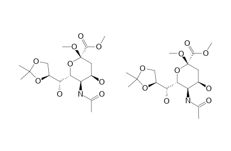 METHYL-5-ACETAMIDO-8,9-O-(1'-METHYL-ETHYLIDENE)-3,5-DIDEOXY-BETA-D-GLYCERO-D-TALO-NONULOPYRANOSIDONIC-ACID-METHYLESTER