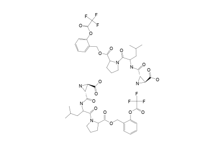 (2R,3R/2S,3S)-N-[(3-CARBOXY-AZIRIDINE-2-YL)-CARBONYL]-(S)-LEUCYL-(S)-PROLINE-BENZYLESTER-TRIFLUOROACETATE