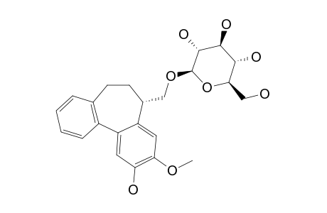 (AS,7-S)-6,7-DIHYDROSUBAVENOSIDE_A;(AS,7-S)-7-BETA-D-GLUCOPYRANOSYLOXYMETHYL-9-METHOXY-DIBENZO-[A.C]-[7]-ANNULEN-10-OL