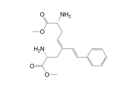 Dimethyl (Z)-(2R,7R)-2,7-diamino-4-(.beta.-styryl)-4-octenedioate