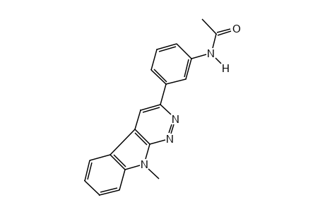 3'-(9-METHYL-9H-PYRIDAZINO[3,4-b]INDOL-3-YL)ACETANILIDE