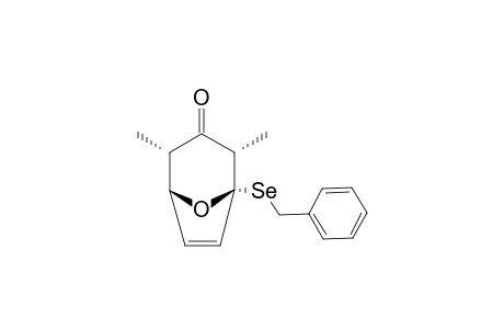 1-BENZYLSELENYL-2,4-DIMETHYL-8-OXABICYCLO-[3.2.1]-OCT-6-EN-3-ONE