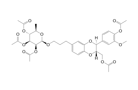 (7R,8S)-9'-(2,3,4-TRI-O-ACETYL-BETA-RHAMNOPYRANOSYL)-4,9-DIACETOXY-3-METHOXY-3':7,4':8-DIEPOXYNEOLIGNAN