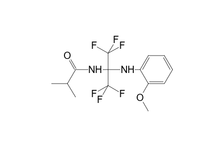 N-{1,1,1,3,3,3-hexafluoro-2-[(2-methoxyphenyl)amino]propan-2-yl}-2-methylpropanamide