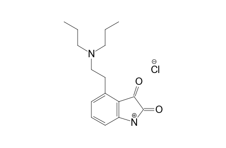 IMPURITY-C;4-[2-(DIPROPYLAMINO)-ETHYL]-1H-INDOL-2,3-DIONE-HYDROCHLORIDE