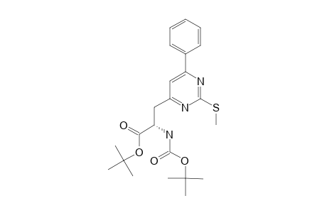 (S)-ALPHA-TERT.-BUTOXYCARBONYLAMINO-BETA-(2-METHYLTHIO-6-PHENYLPYRIMIDIN-4-YL)-PROPANOIC-ACID-ALPHA-TERT.-BUTYLESTER