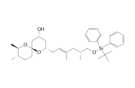 1,7-Dioxaspiro[5.5]undecan-4-ol, 2-[6-[[(1,1-dimethylethyl)diphenylsilyl]oxy]-3,5-dimethyl-2-hexenyl]-8,9-dimethyl-, [2R-[2.alpha.(2E,5R*),4.alpha.,6.beta.(8R*,9S*)]]-