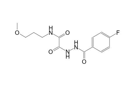 2-[2-(4-fluorobenzoyl)hydrazino]-N-(3-methoxypropyl)-2-oxoacetamide