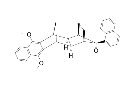 1,2,3,4,4A,5,12,12A-OCTAHYDRO-1,4:5,12-DIMETHANO-6,11-DIMETHOXY-14-HYDROXY-14-(ALPHA-NAPHTHYL)-NAPHTHACENE