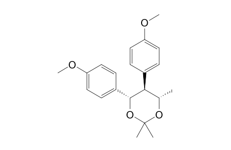 (4S,5S,6S)-2,2,6-TRIMETHYL-4,5-BIS-(4-METHOXYPHENYL)-1,3-DIOXANE