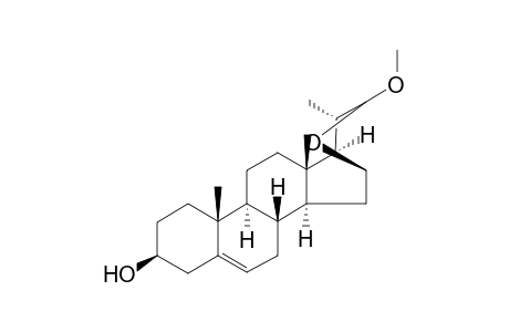 16.beta.,22-Epoxy-22.beta.-methoxy-23,24-dinor-chol-5-ene-3.beta.-ol