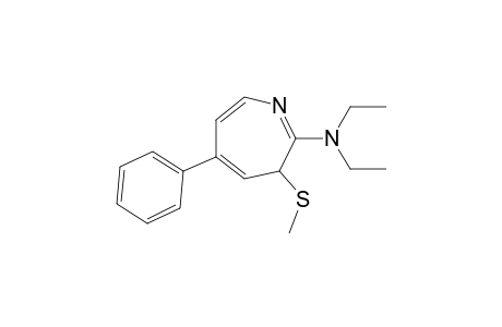 2-(DIETHYLAMINO)-3-METHYLTHIO-5-PHENYL-3H-AZEPINE