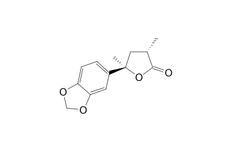 (3S,5R)-5-(1,3-benzodioxol-5-yl)-3,5-dimethyl-2-oxolanone