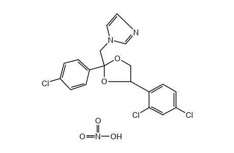 1-{[2-(p-chlorophenyl)-4-(2,4-dichlorophenyl)-1,3-dioxolan-2-yl]methyl}imidazole, mononitrate