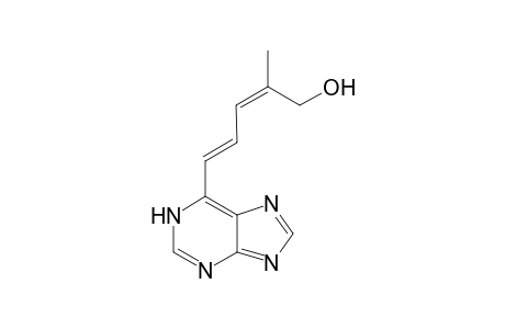 (1Z,3E)-6-(5-Hydroxy-4-methyl-1,3-pentadien-1-yl)-1H-purine