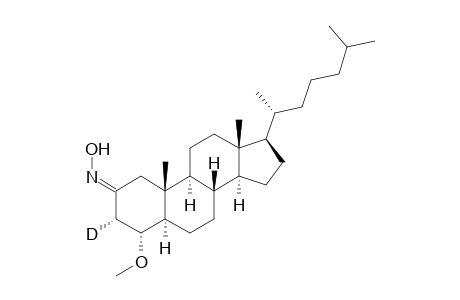 (E)-3.alpha.-Deuterio-4.alpha.-methoxy-5.alpha.-Cholestan-2-one oxime