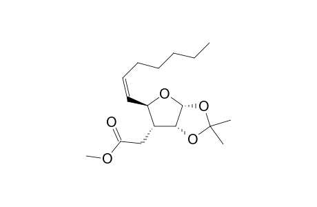 METHYL-(2'R,3'R,4'R,5'R)-2-[(Z)-2'-HEPTEN-1''-YL-4',5'-ISOPROPILIDENE-DEOXY-TETRAHYDROFURAN-3'-YL]-ACETATE