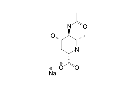 (2S,4S,5S,6S)-5-ACETAMIDO-4-HYDROXY-6-METHYLPIPERIDINE-2-CARBOXYLIC-ACID