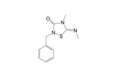 2-BENZYL-4-METHYL-5-METHYLIMINO-1,2,4-THIADIAZOLIDINE-3-ONE