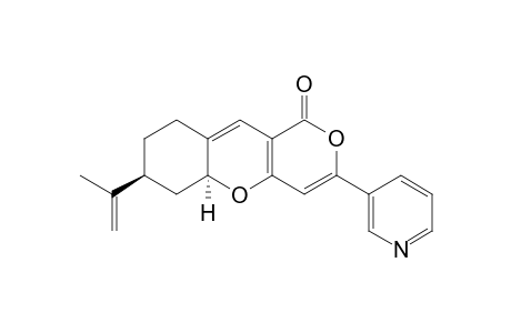 (5AS,7S)-7-ISOPROPENYL-3-(3-PYRIDYL)-1H,7H-5A,6,8,9-TETRAHYDRO-1-OXOPYRANO-[4.3-B]-[1]-BENZOPYRAN