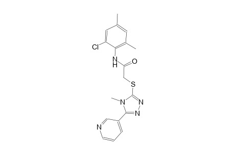 N-(2-chloro-4,6-dimethylphenyl)-2-{[4-methyl-5-(3-pyridinyl)-4H-1,2,4-triazol-3-yl]sulfanyl}acetamide