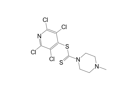 1-(4-Methylpiperazine)dithiocarboxylic acid, 2,3,5,6-tetrachloropyrid-4-yl ester