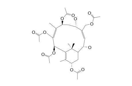 (3E,8E)-7-BETA,9,10-BETA,13-ALPHA,20-PENTAACETOXY-3,8-SECO-TAXA-3,8-DIENE-2-ALPHA,5-ALPHA-DIOL