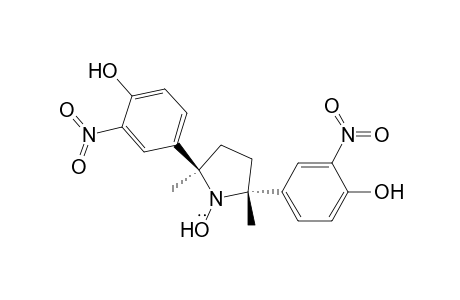 1-Pyrrolidinyloxy, 2,5-bis(4-hydroxy-3-nitrophenyl)-2,5-dimethyl-, trans-