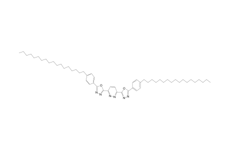 3,6-bis[ 5'-( 4"-Octadecylphenyl)-1',3',4'-oxadiazol-2'-yl]pyridazine