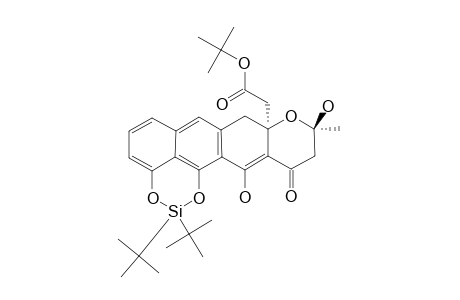 TERT.-BUTYL-2-[2,2-DI-TERT.-BUTYL-9,11-DIHYDROXY-10-(3-OXO-BUTANOYL)-8,9-DIHYDROANTHRA-[1,9-DE]-[1,3,2]-DIOXASILIN-9-YL]-ACETATE