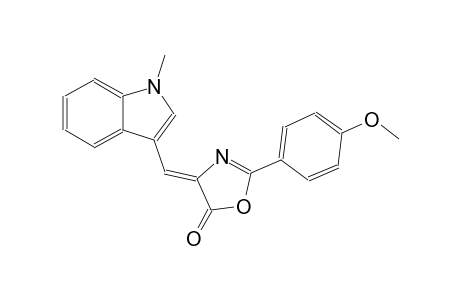 5(4H)-oxazolone, 2-(4-methoxyphenyl)-4-[(1-methyl-1H-indol-3-yl)methylene]-, (4Z)-