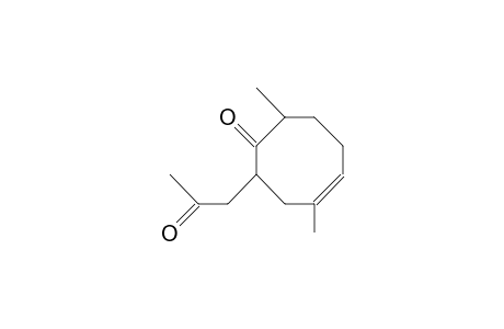 2b-(2-Oxo-propyl)-4,8a-dimethyl-cyclooct-4-en-1-one