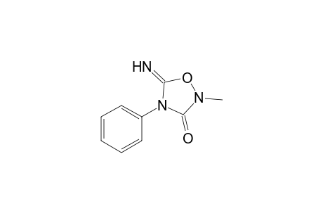 5-Azanylidene-2-methyl-4-phenyl-1,2,4-oxadiazolidin-3-one