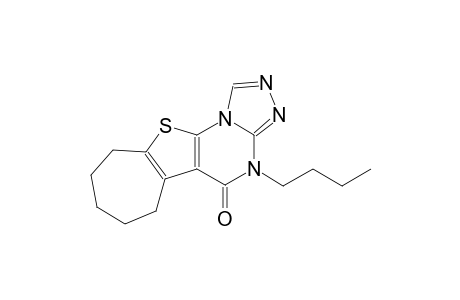 4-butyl-7,8,9,10-tetrahydro-6H-cyclohepta[4,5]thieno[3,2-e][1,2,4]triazolo[4,3-a]pyrimidin-5(4H)-one