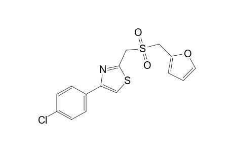 4-(p-chlorophenyl)-2-[(furfurylsulfonyl)methyl]thiazole