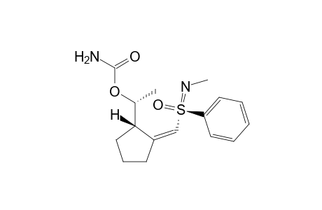 (R)-1-((1S,Z)-2-{[(R)-N-Methylphenylsulfonimidoyl]methylene}-cyclopentyl)ethyl Carbamate