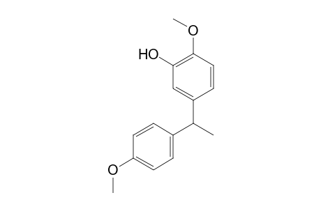 2-methoxy-5-[1-(4-methoxyphenyl)ethyl]phenol