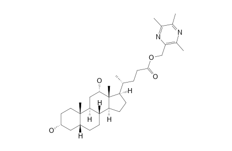 (3-ALPHA,12-ALPHA)-DIHYDROXY-5-BETA-CHOLANIC-ACID-3,5,6-TRIMETHYL-PYRAZIN-2-METHYLESTER