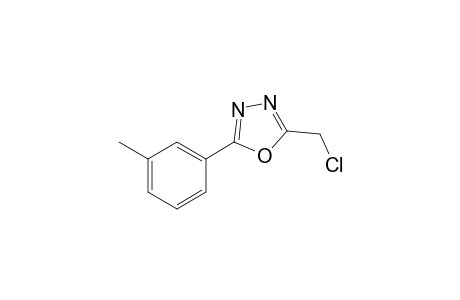 2-(chloromethyl)-5-(3-methylphenyl)-1,3,4-oxadiazole