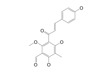 3'-FORMYL-4',6',4-TRIHYDROXY-2'-METHOXY-5'-METHYL-CHALCONE