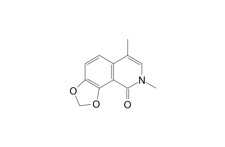 1,3-Dioxolo[4,5-h]isoquinolin-9(8H)-one, 6,8-dimethyl-