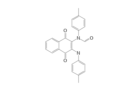 3-(4-METHYLPHENYLAMINO)-2-[N-FORMYL-(4-METHYLPHENYL)-AMINO]-1,4-NAPHTHOQUINONE