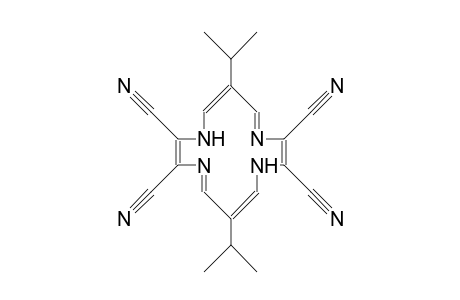 6,13-Diisopropyl-1,8-dihydro-1,4,8,11-tetraaza-(14)annulene-2,3,9,10-tetracarbonitrile